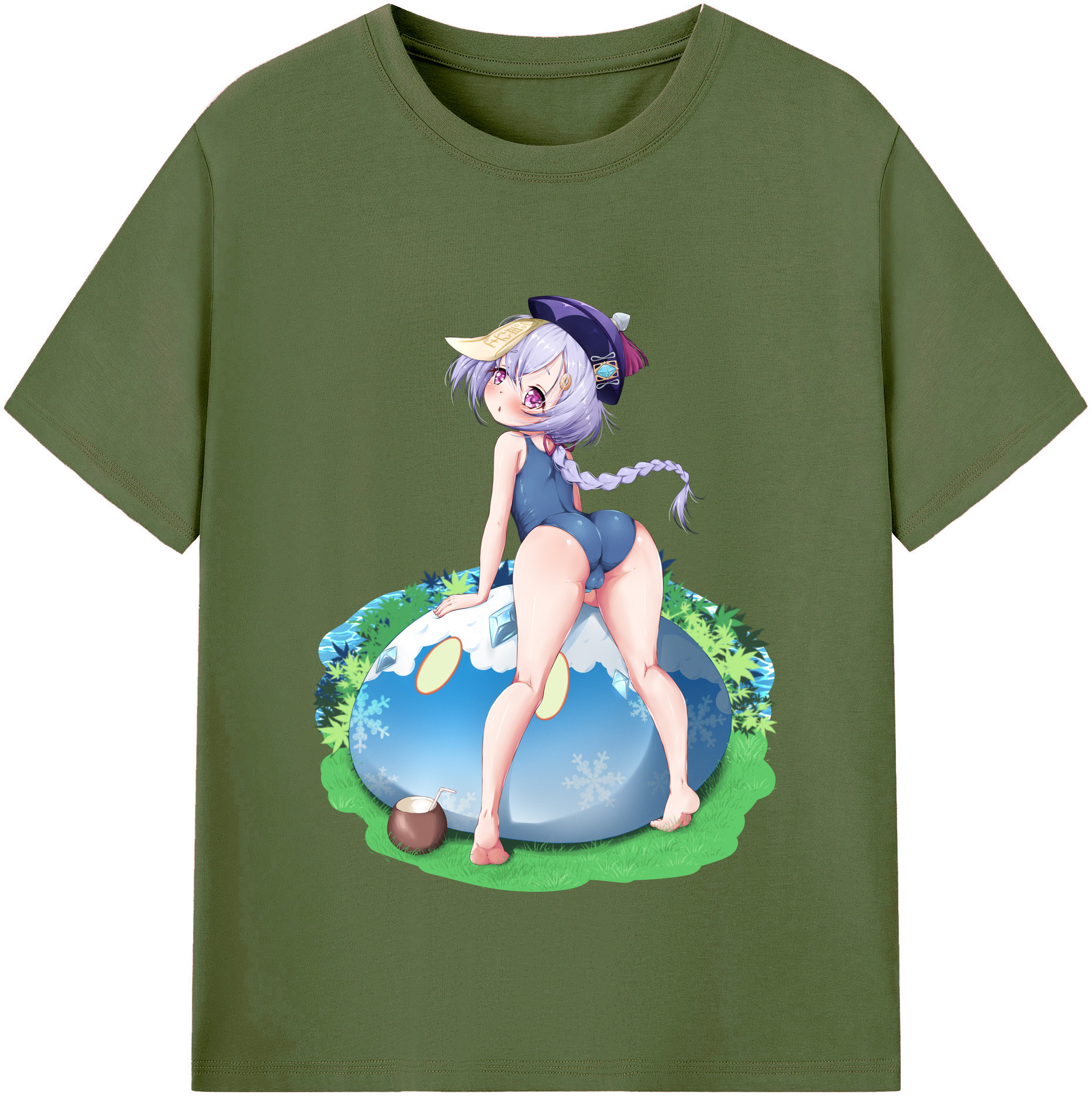 げんし神 七七 なな  genshin Nana 綿100％半袖Tシャツ（フロントプリント）